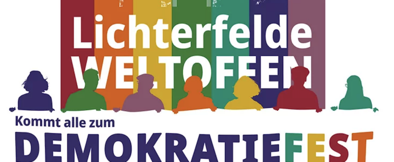 Key Visual der Veranstaltung Demokratiefest Lichterfelde